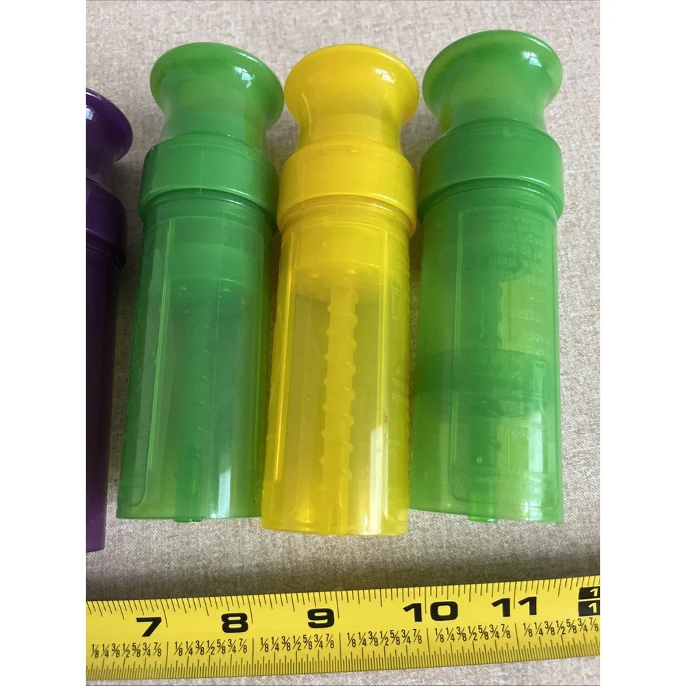 Vintage Twistix Push-Up Popsicle Ice Lolly Molds - Set of 7 Retro Rainbow NOS